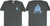 T-Shirt Blue Black Large