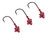 Mustad Shad/Darter Head 3/16 OZ 2X Strong 2XL - Pack of 3 (Color: Red UV with Red Eyes / Size 3/0)