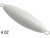 Battle Angler Luminous Glow Double Ring Torpedo Lead Weight Sinker (Size: 4oz / 5 Pack)