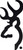 Buckmark Decal Black