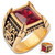 Red Jeweled Medici Ring