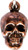 Skull Key Ring Bronze