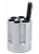 Revolver Cylinder Pen Holder Silver