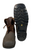 Swedish Armed Forces Brown Leather Boots W/Rubber Sole