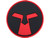 Amoeba PVC Patch (Color: Red & Black)