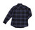 Womens Quilt-Lined Flannel Shirt (Navy Plaid) - 2 Pack