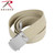 Rothco Military Web Belts - 54 Inches Long - Khaki/Chrome Buckle