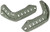 Accessory Rails for Airsoft Bump MICH ACH Helmets (with screws) - Foliage Green