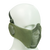 Bravo Airsoft Tactical Gear: V4 Strike Metal Mesh Face Mask with Ear Protection - OD