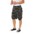 Rothco Vintage Camo Paratrooper Cargo Shorts - Black Camo