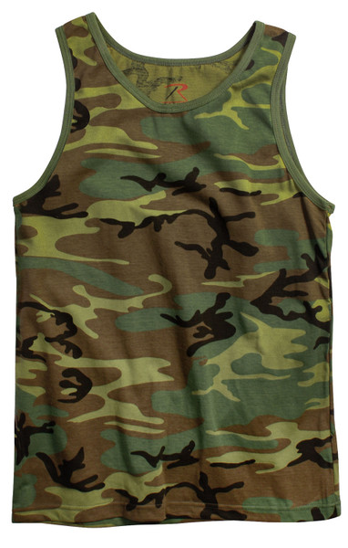 Rothco Camo Tank Top - Woodland Camo