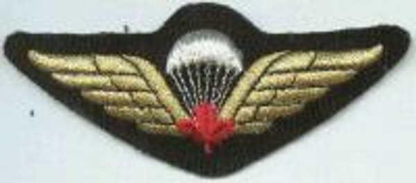 Patch - Canadian Airborne Jump Wing Red Leaf