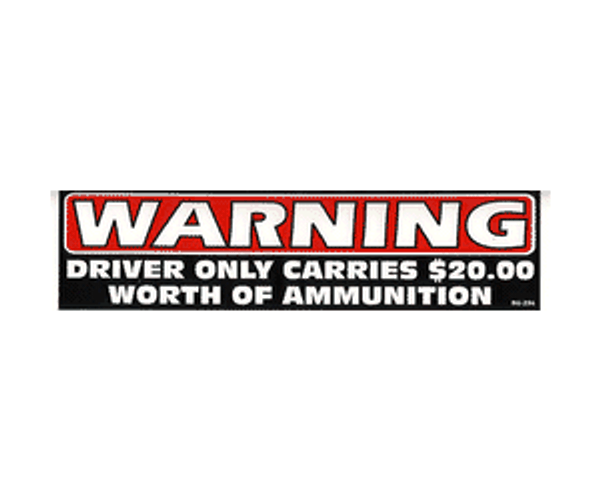 Bumper Sticker - Driver's Ammuntion