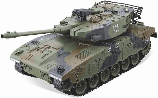 1:20 Scale RC Airsoft Battle Tank - Israeli Merkava (Woodland Camo)