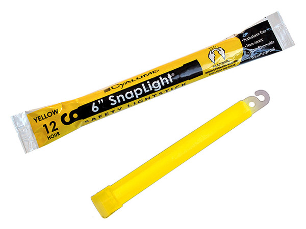 Cyalume 6" SnapLight LightStick - Yellow