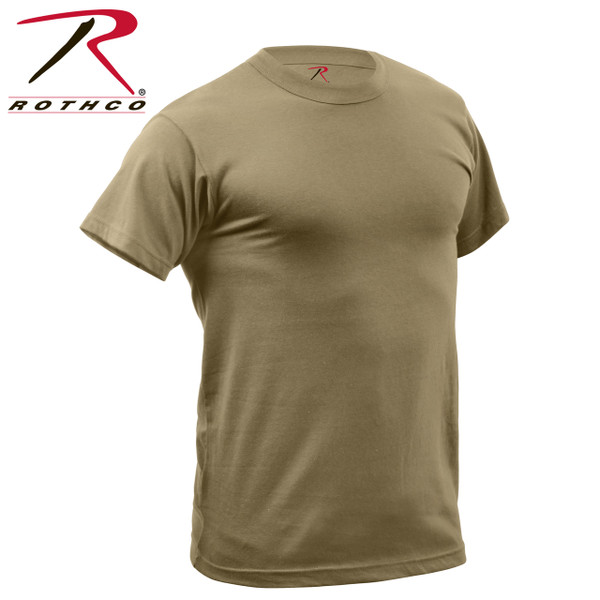 Rothco Quick Dry Moisture Wicking T-Shirt - AR 670-1 Coyote Brown