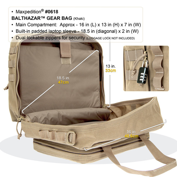 Maxpedition Balthazar Gear Bag (Large) - Khaki