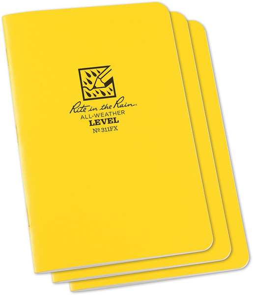 Level Stapled Notebook 3 Pk