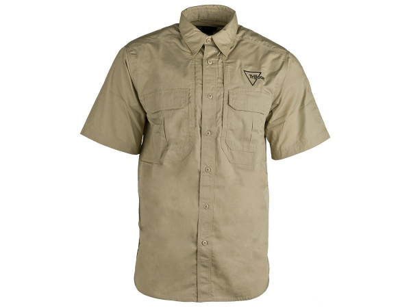 Trijicon Short-Sleeve Tactical Button Down Shirt - Khaki (Size: Small)