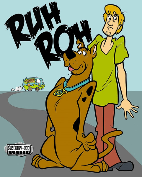Tin Sign 2092 Scooby Doo Ruh Roh