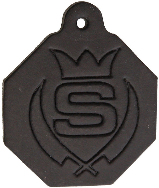 Black Leather Tag- Measures 1