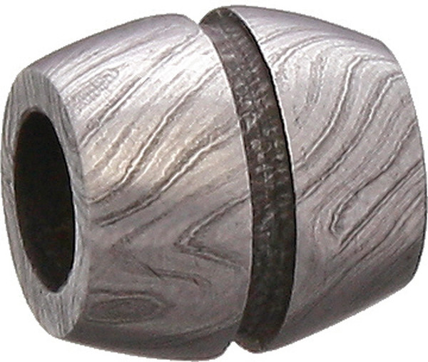 Damascus Bisect Groove Bead