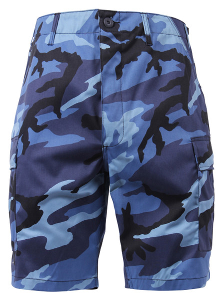 Rothco Colored Camo BDU Shorts - Sky Blue Camo
