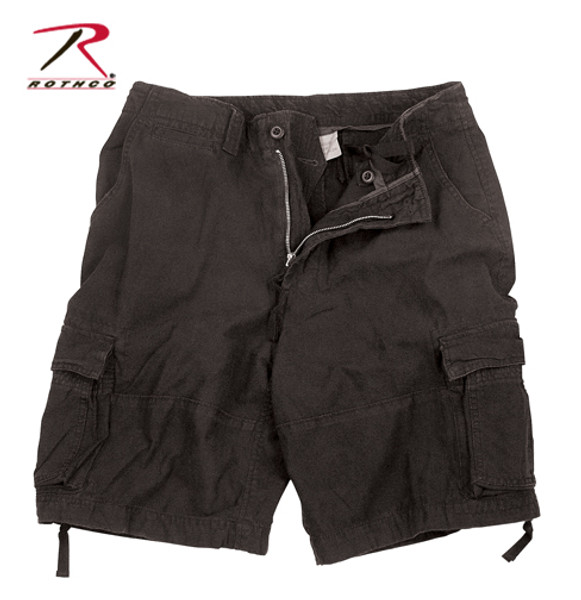 Rothco Vintage Infantry Utility Shorts - Black