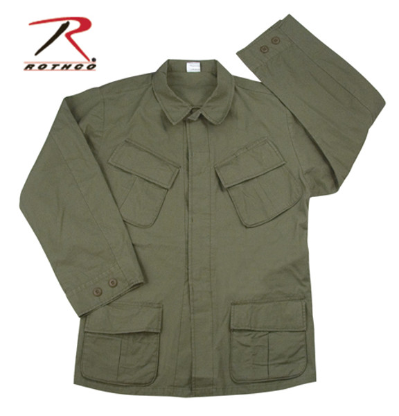 Rothco Vintage Vietnam Fatigue Shirt Rip-Stop - Olive Drab