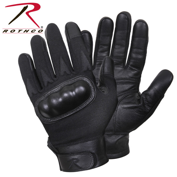 Rothco Hard Knuckle Cut and Fire Resistant Gloves - Black
