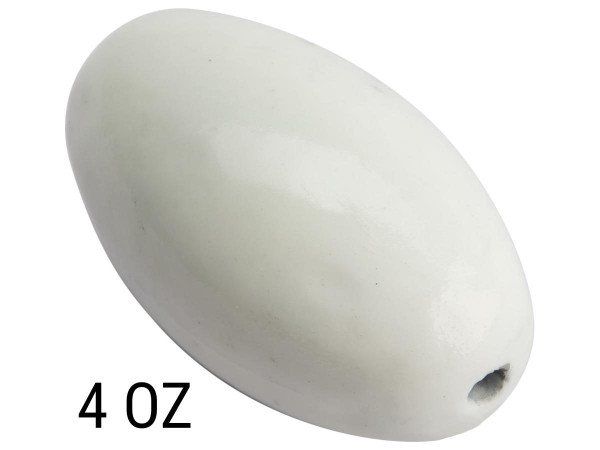 Battle Angler Luminous Glow Bullet Egg Lead Weight Sinker (Size: 4oz / 5 Pack)