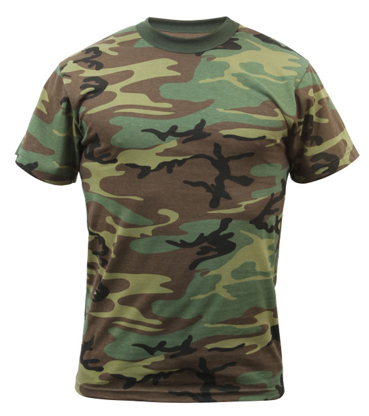 Rothco Camouflage T-Shirt - Woodland Camo
