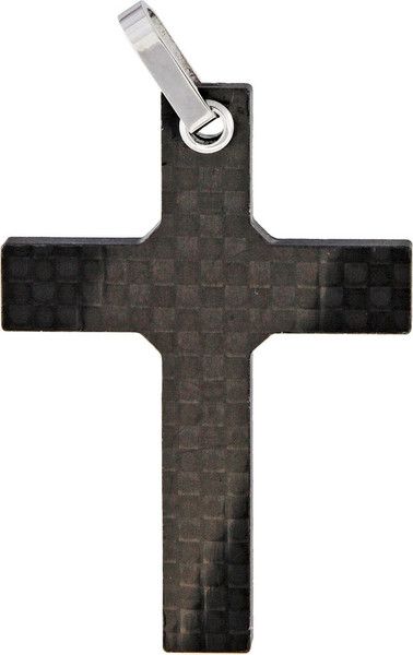 Carbon Fiber Cross Pendant