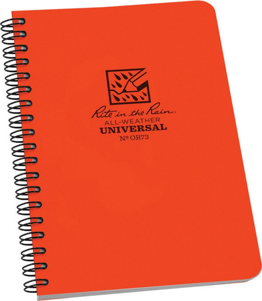 Side Spiral Notebook Orange
