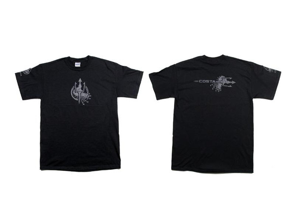 Costa Ludus Short Sleeve Shirt in Black - Large