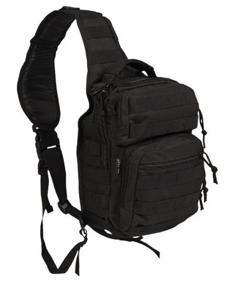 Mil-Tec Black Single-Strap Small Assault Pack