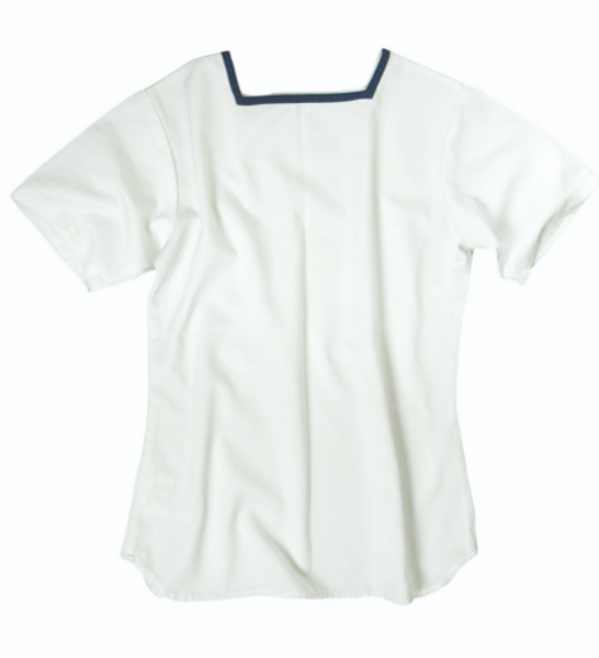British Armed Forces White Sailor Top W/Blue Trim