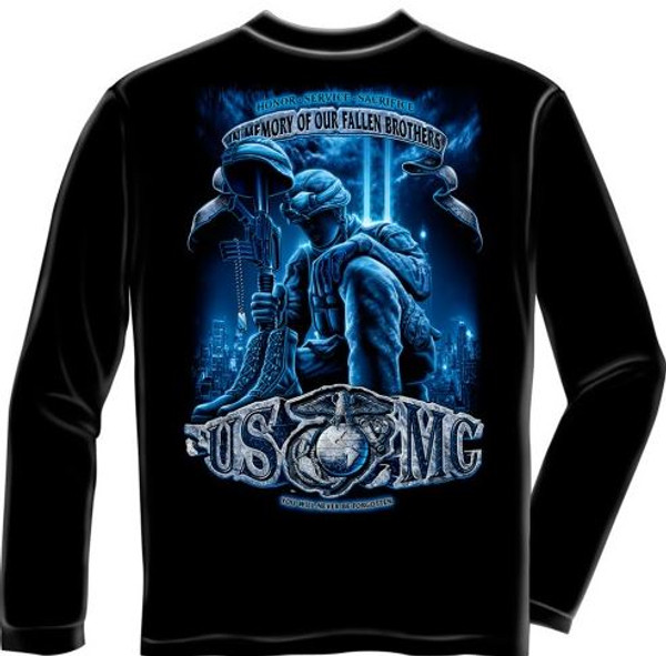 USMC "In Memory Of Our Fallen Brothers" Long Sleeve T-Shirt
