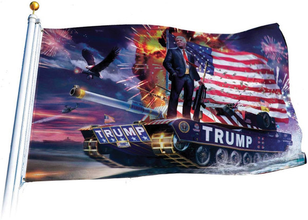 Trump Tank Flag