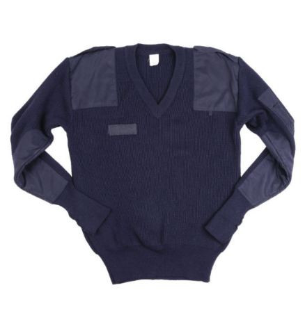 Italian Armed Forces Navy V-Neck Commando Sweater