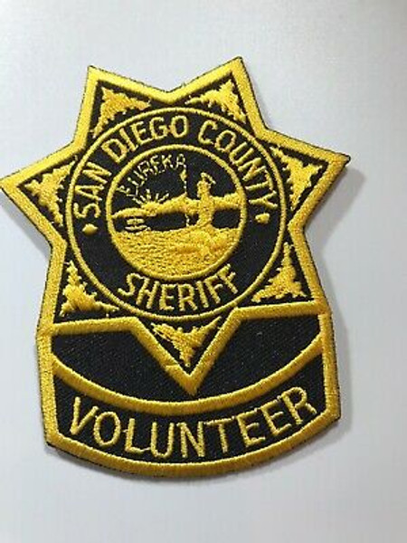 San Diego County Sheriff Volunteer CA Police Patch