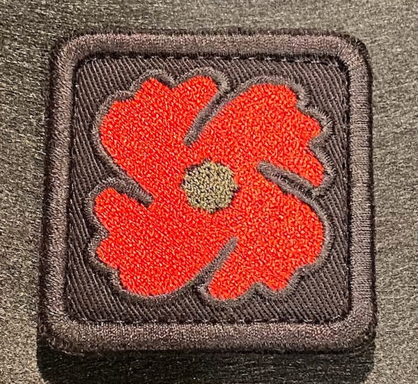 Poppy Velcro Back Patch