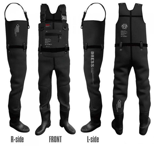 DRESS Chloroprene Airborne Body Length Waders w/ Radial Soles