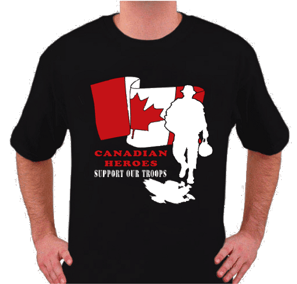 Canadian Heroes  Support Our Troops T-Shirt