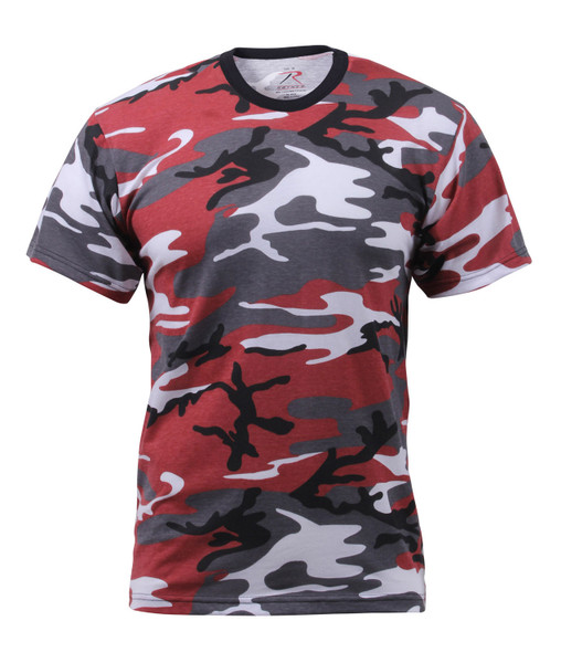 Rothco Color Camo T-Shirts - Red Camo