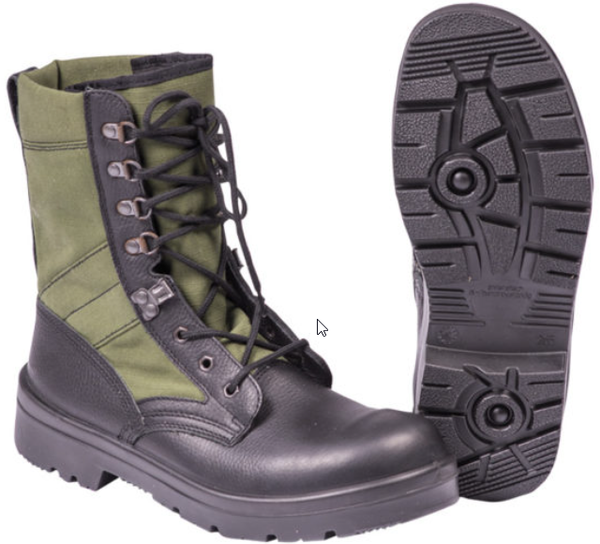 Dutch Military Issue OD Tropical Boots