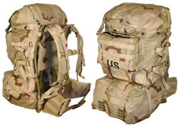 U.S. Armed Forces Molle II Rucksack & Frame w/Sustainment Pouches & Sleep Carrier