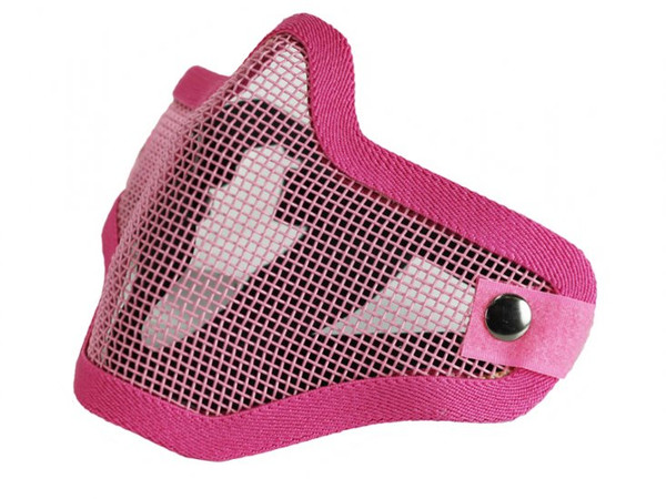 Bravo Tac Gear Strike Steel Half Face Mask - Pink