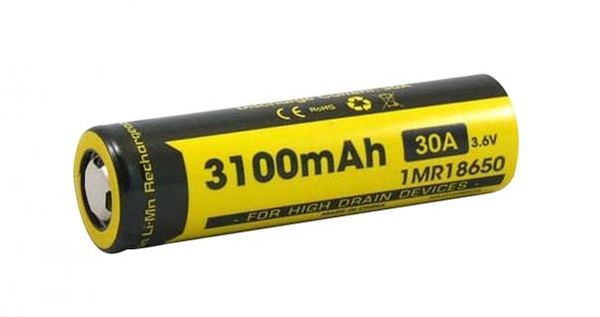 Nitecore IMR 18650 Rechargeable Battery - 3100mAh