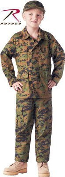 Rothco Kids Camo BDU Shirt - Woodland Digital Camo